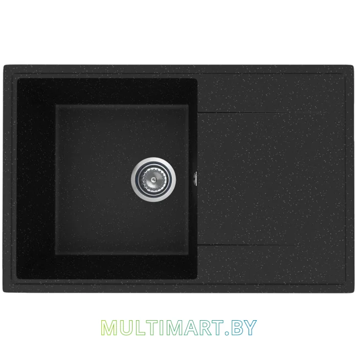 Кухонная мойка Practik PR-M 735-004 (черный оникс)